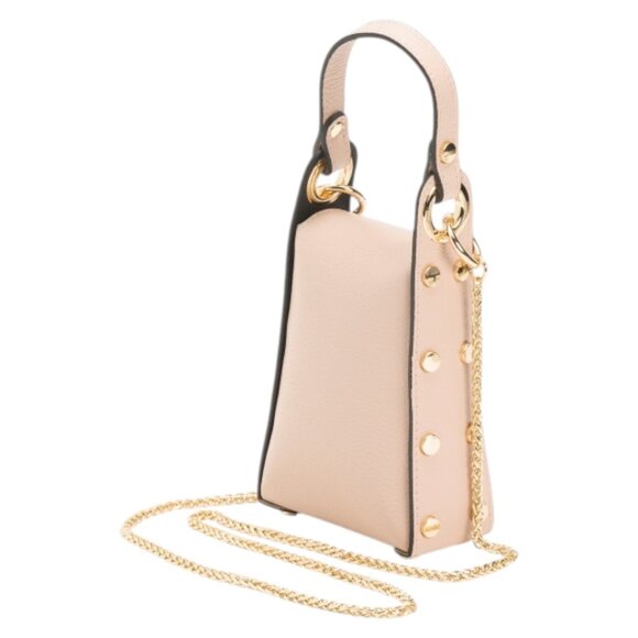 ISADORA Made In Italy Leather Phone Crossbody With Side Studs - Picture 3 of 4